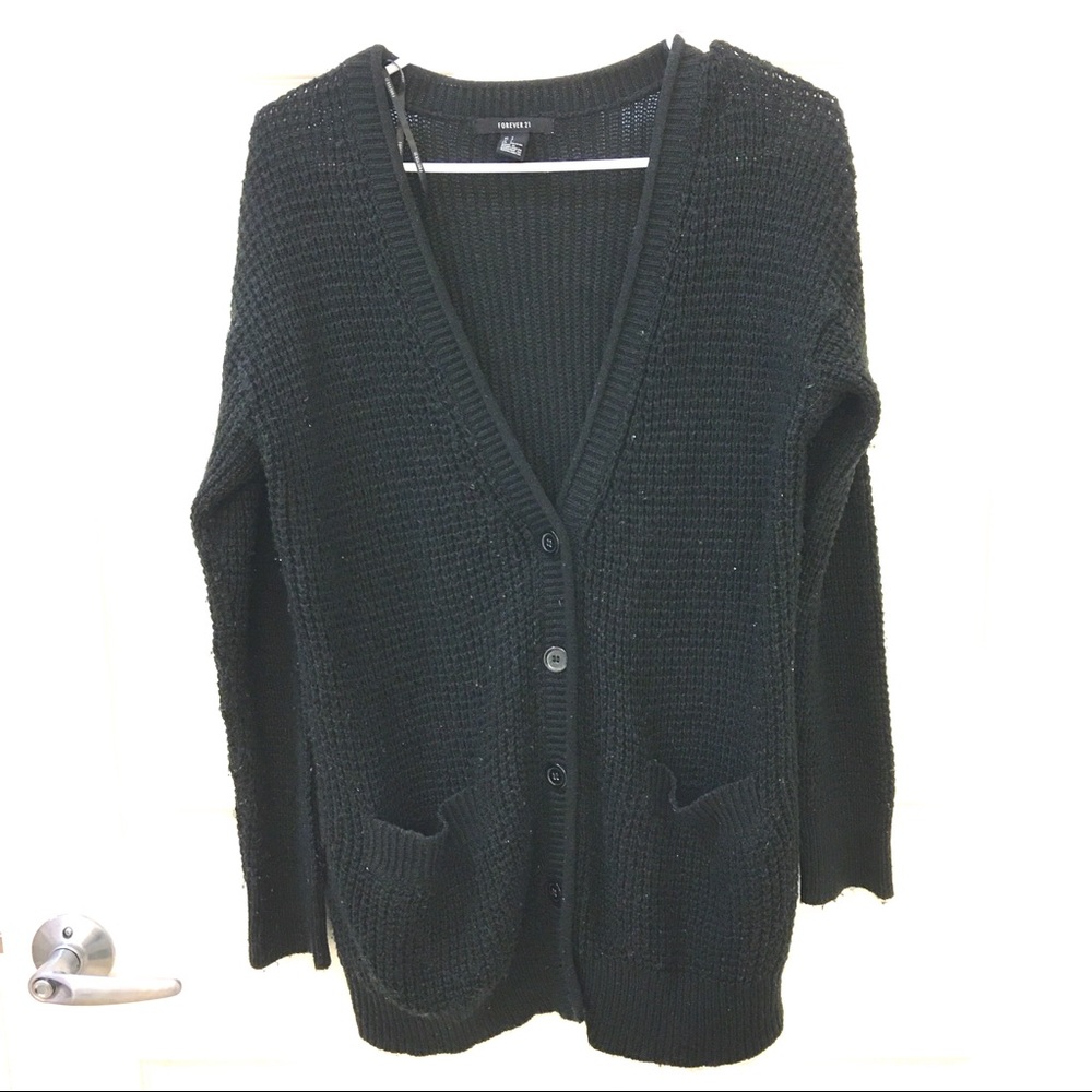 Black Forever 21 Cardigan size small